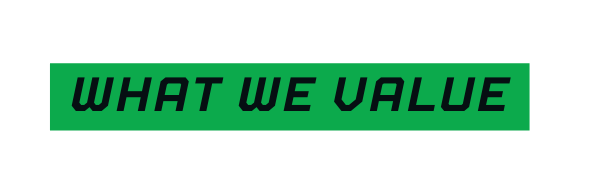 what we value